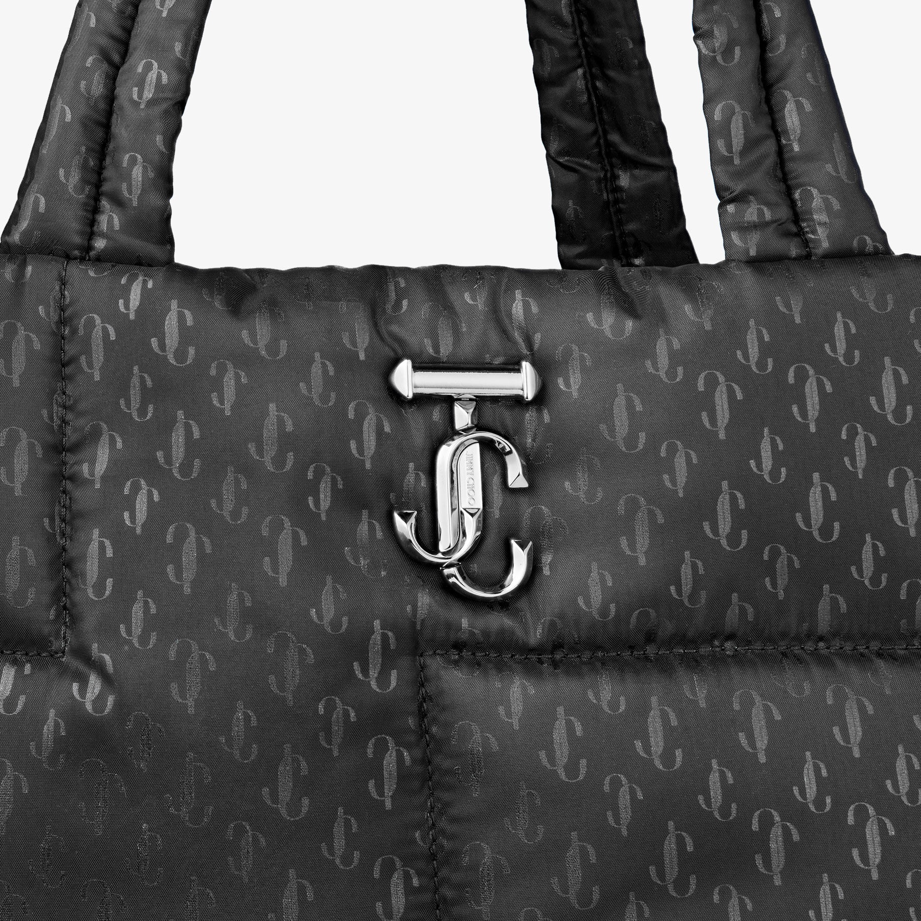 Laya Soft Tote
Black Nylon Soft Tote with JC Emblem - 5