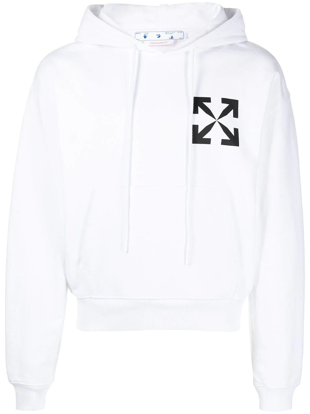 Arrows-print cotton hoodie - 1