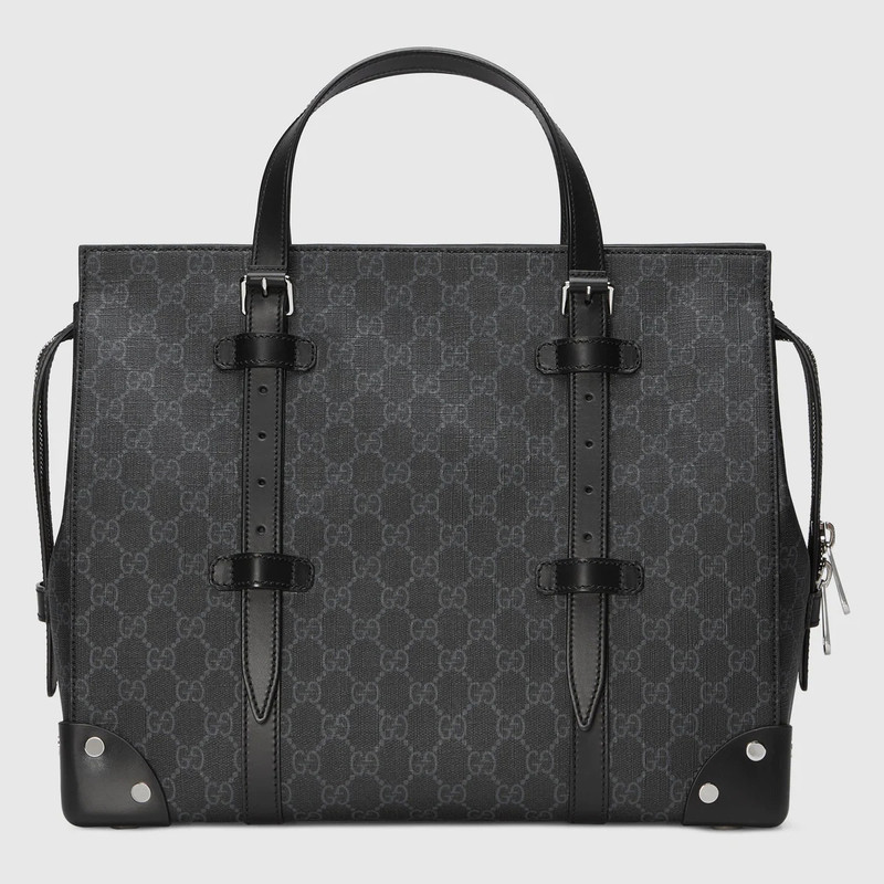 GG tote bag with leather details 3