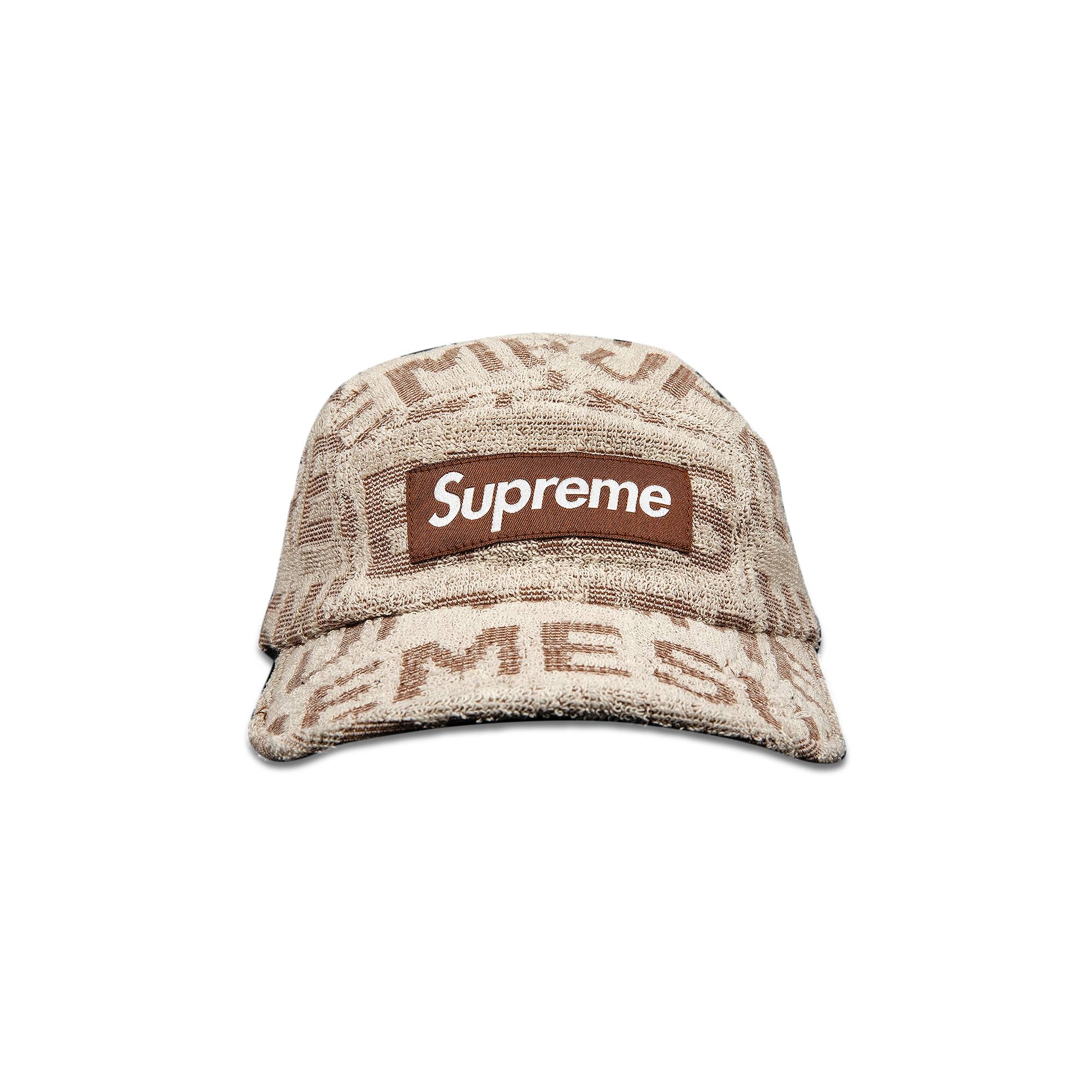 Supreme Supreme Terry Spellout Camp Cap 'Beige' | REVERSIBLE