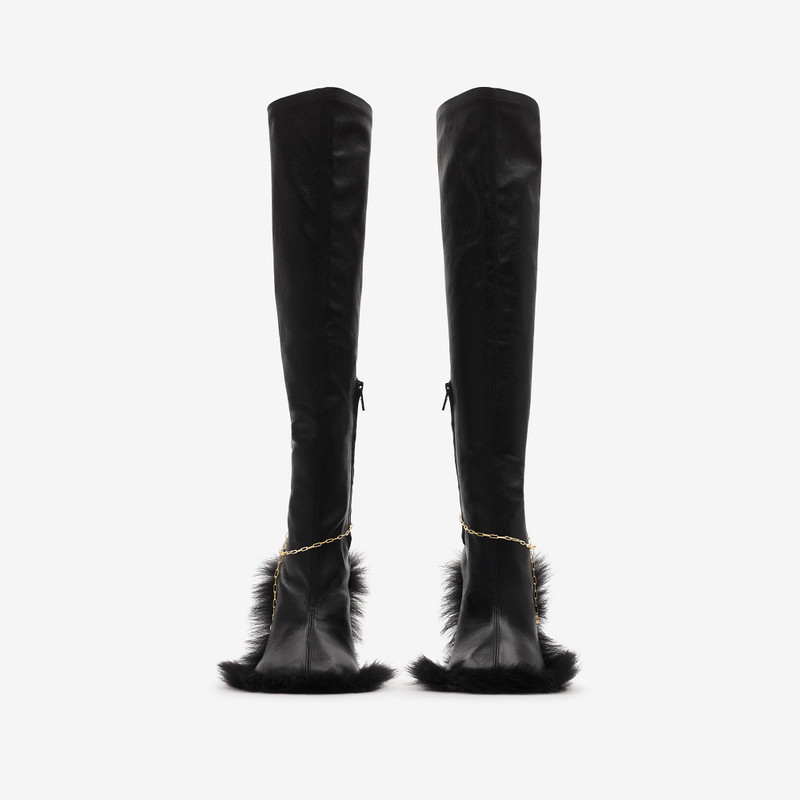 Leather Slinky Legging High Boots 3