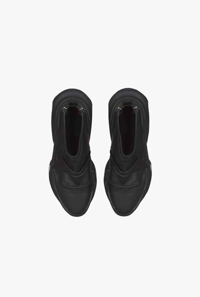 Black draped leather B-Bold high-top sneakers 4