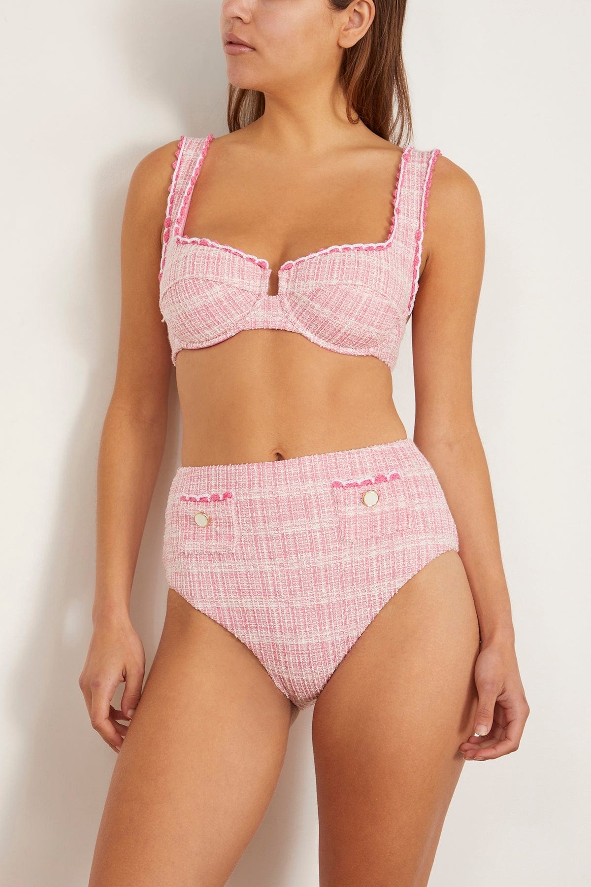 Klara Balconette Bikini Top in Berry Multi - 3