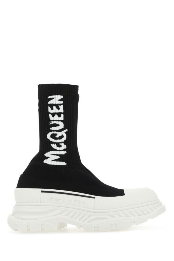 スニーカー ALEXANDER MCQUEEN Black Stretch Nylon Tread Slick Sneakers 14771259_54597738_600.jpg