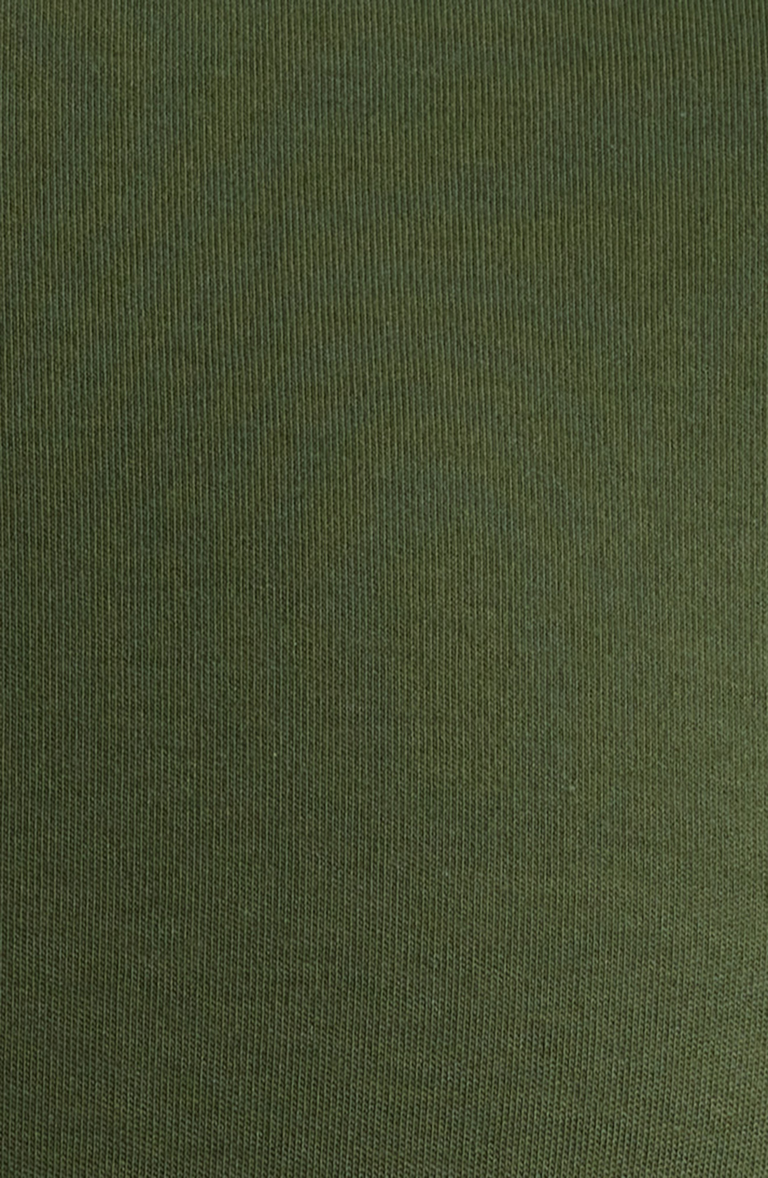 HUGO Dalile Logo Badge Cotton T-Shirt in Dark Green at Nordstrom - 6