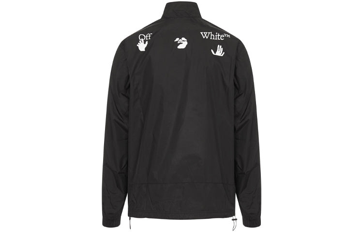 Off-White FW20 Logo Printing Jacket Men Black OMEA233E20FAB0011001 - 2