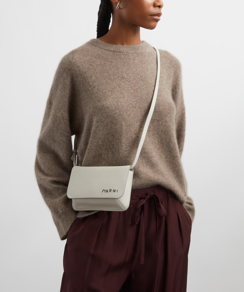 Marni Leather Flap Shoulder Bag outlook