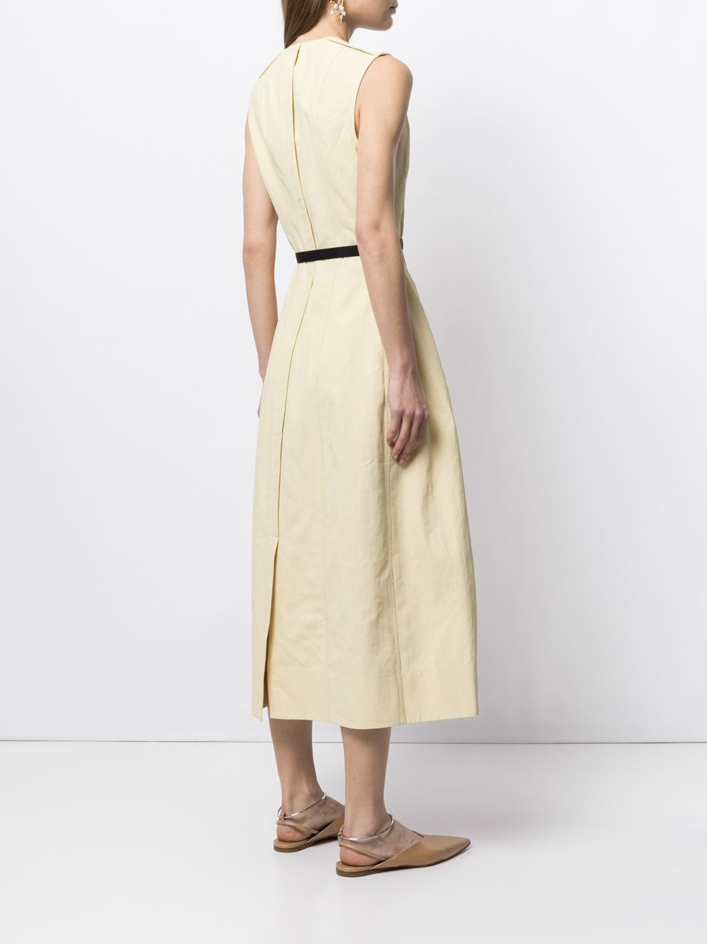 belted midi dress - 4