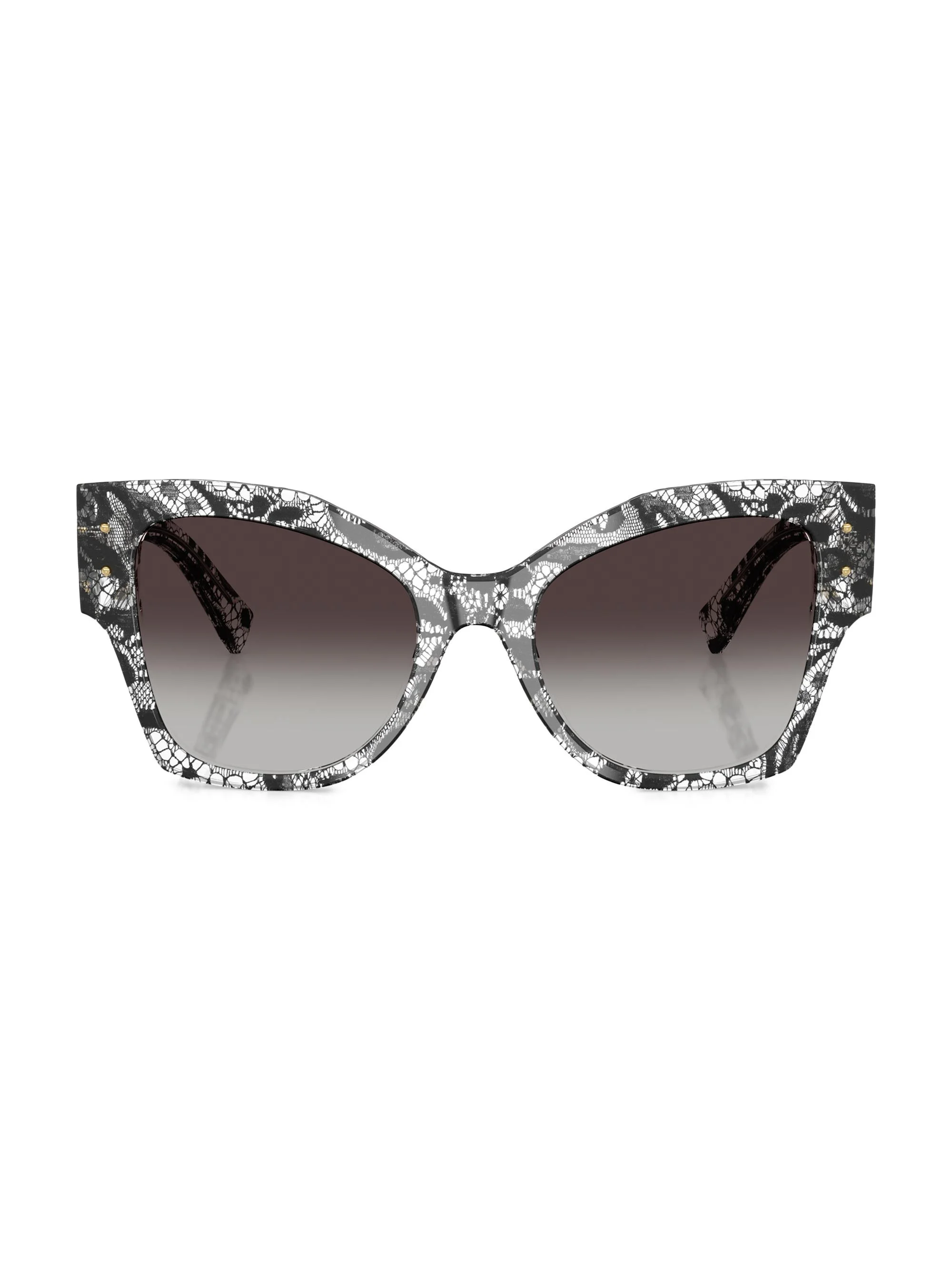 Women's 53MM Cat-Eye Sunglasses - Gradient Grey Black Lace - 1