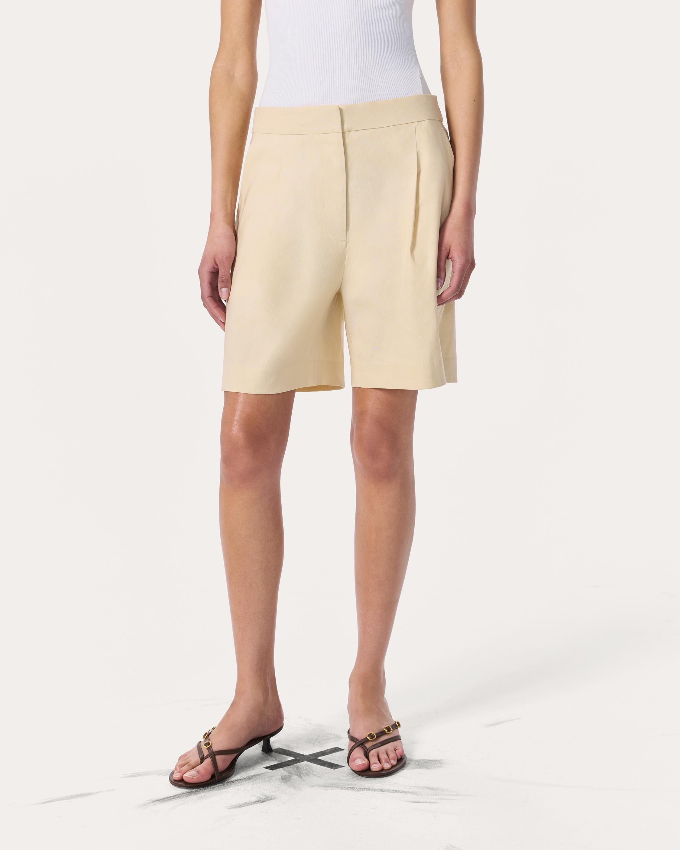 Leona Linen-Blend Shorts - 3