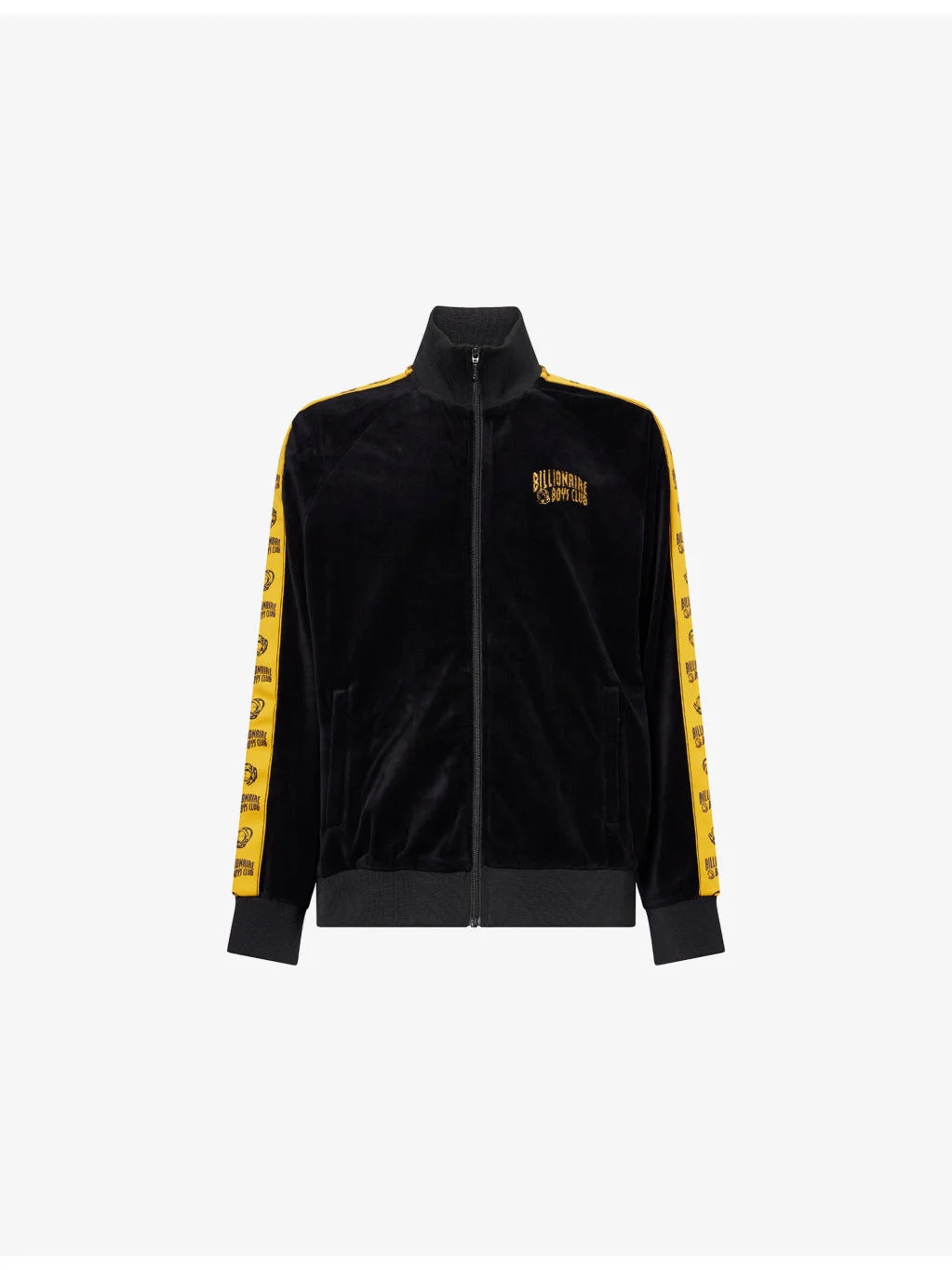 Logo-Printed Trim Regular-Fit Velour Tracksuit Top - 1