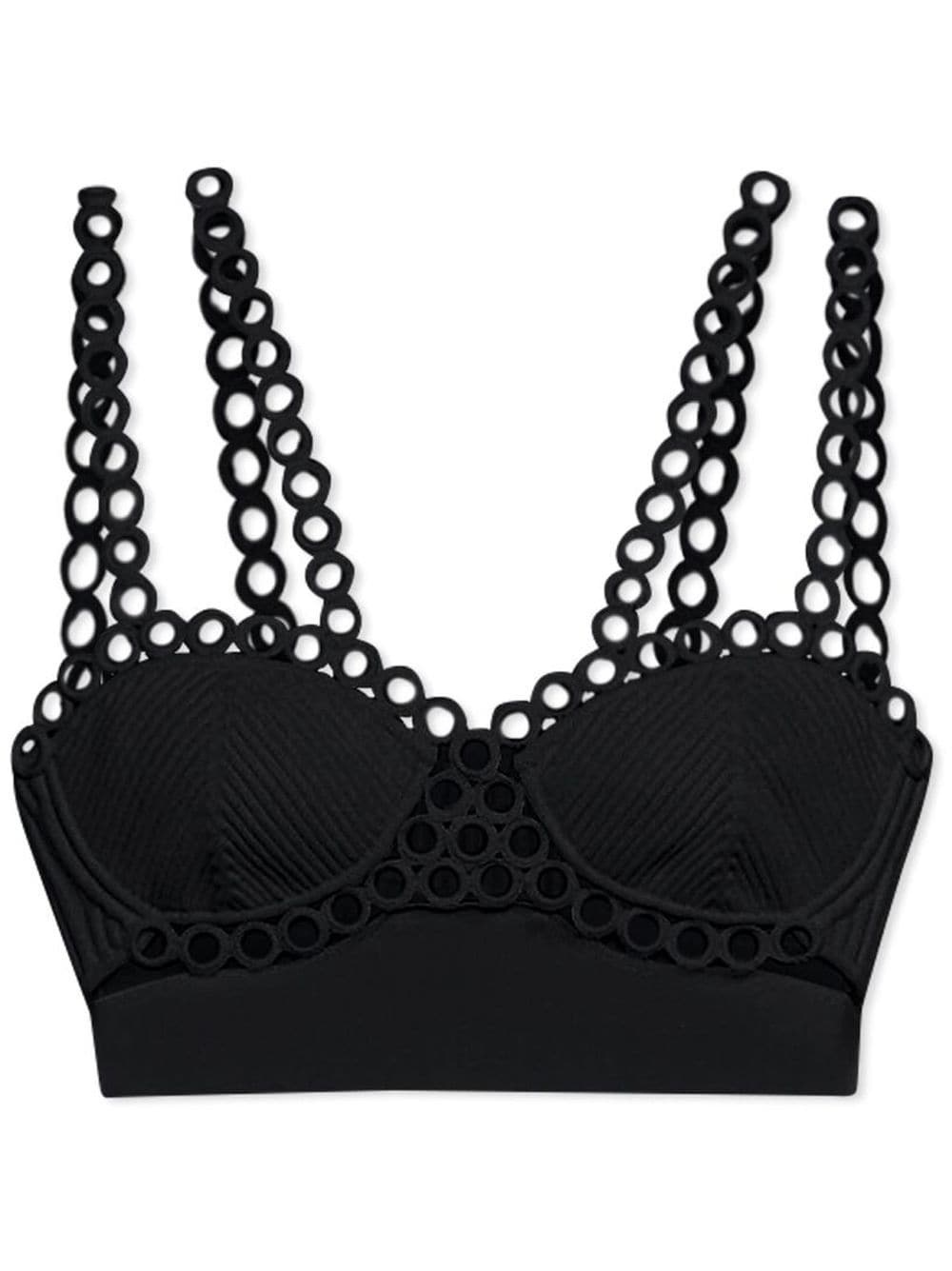 Liana ring-detail bralette - 1