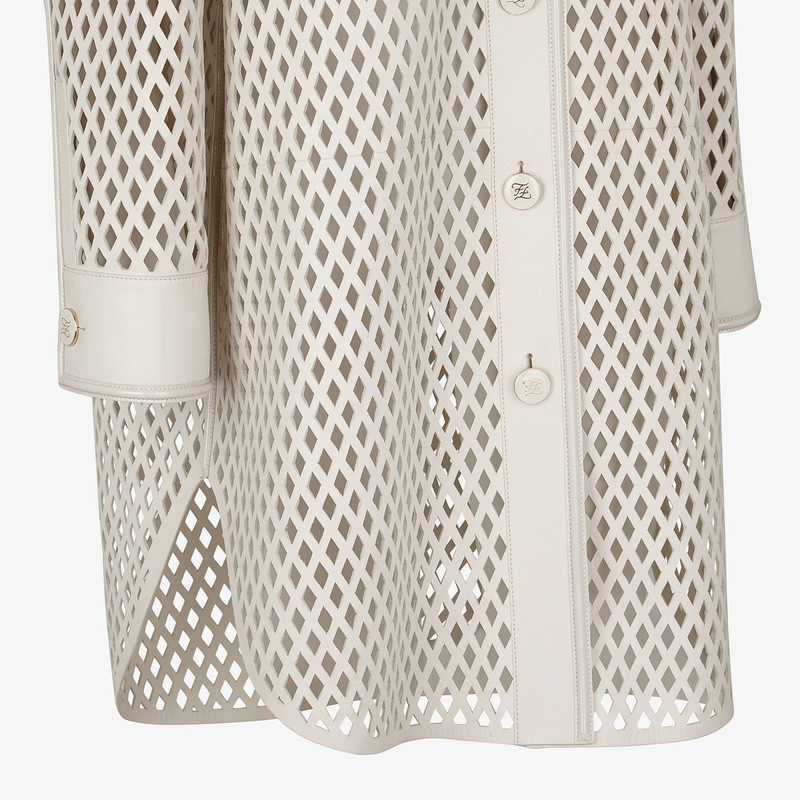 Beige leather coat 3