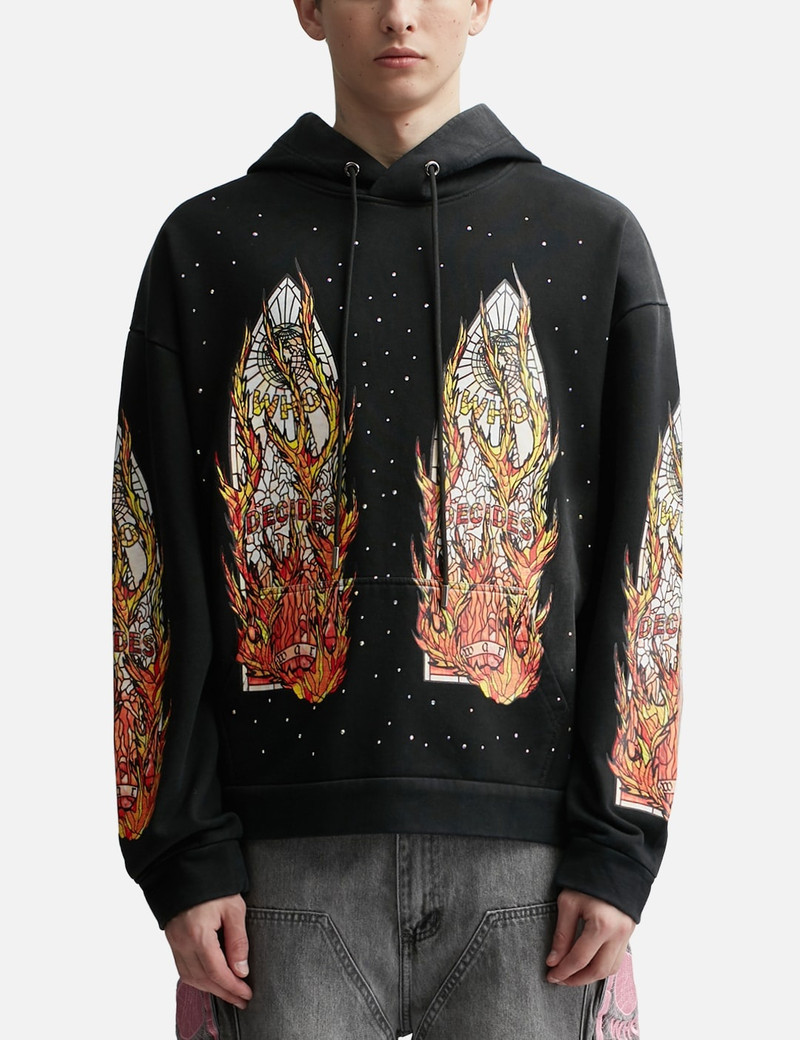 FLAME GLASS HOODED SWEATSHIRT 3
