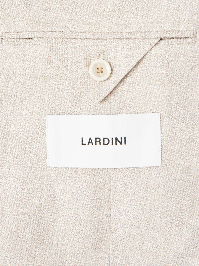 Double-Breasted Linen and Wool-Blend Crepe Blazer 5