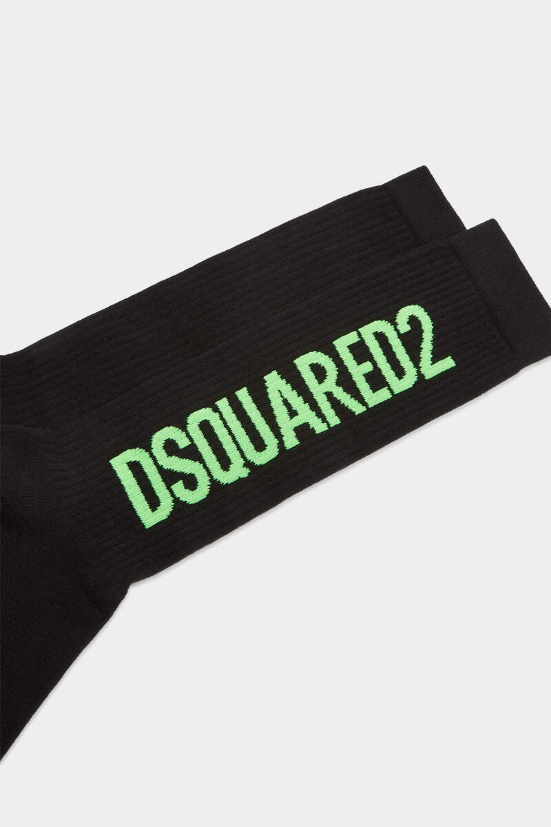 DSQUARED2 RIBBED LOGO SOCKS - 3