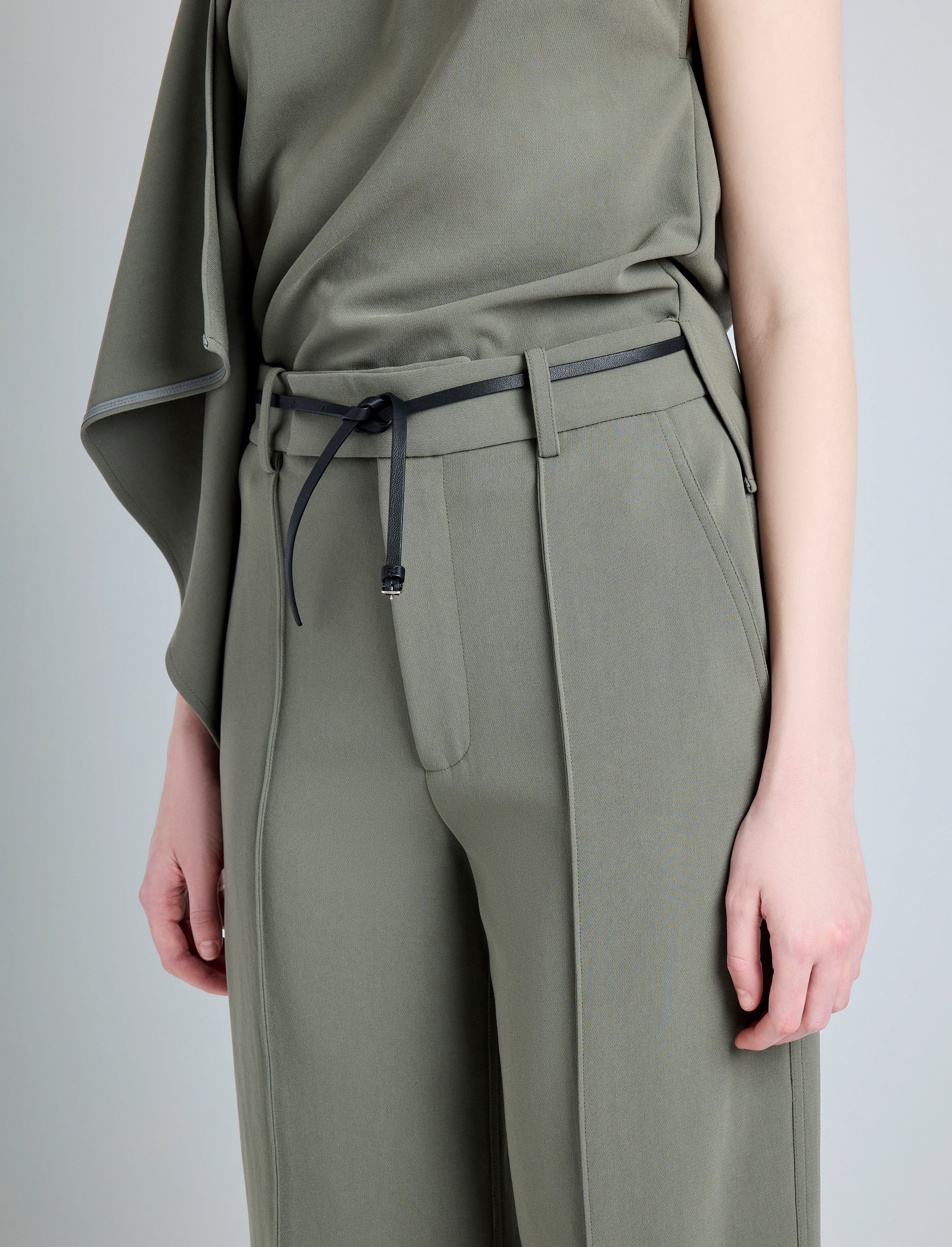Weyes Pant in Matte Double Crepe - 5