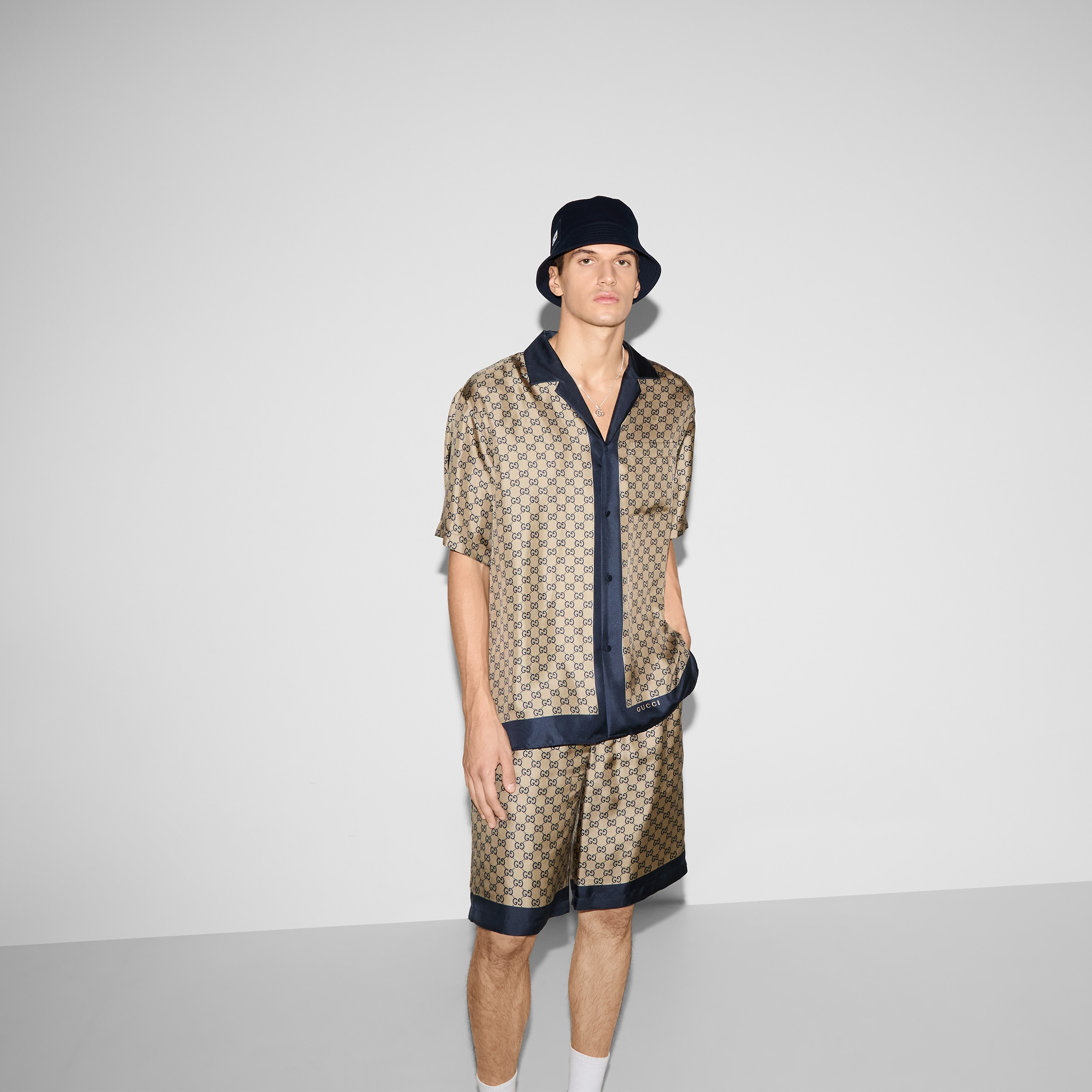 Printed silk shirt - 6