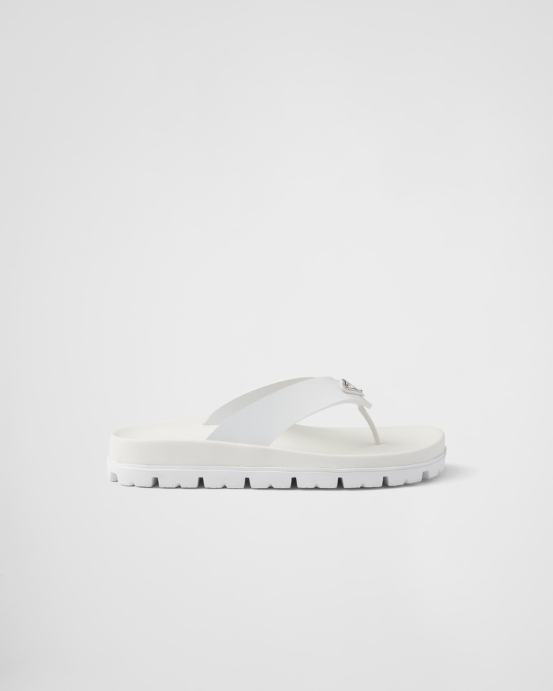 Prada Rubber thong sandals outlook