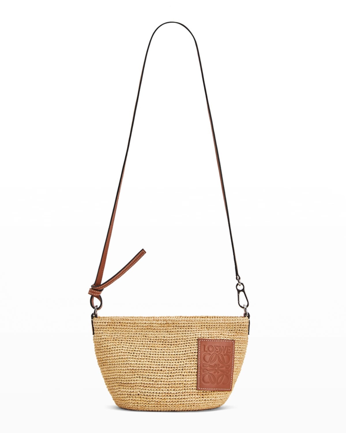 x Paula's Ibiza Pochette Medium Raffia Crossbody Bag - 4