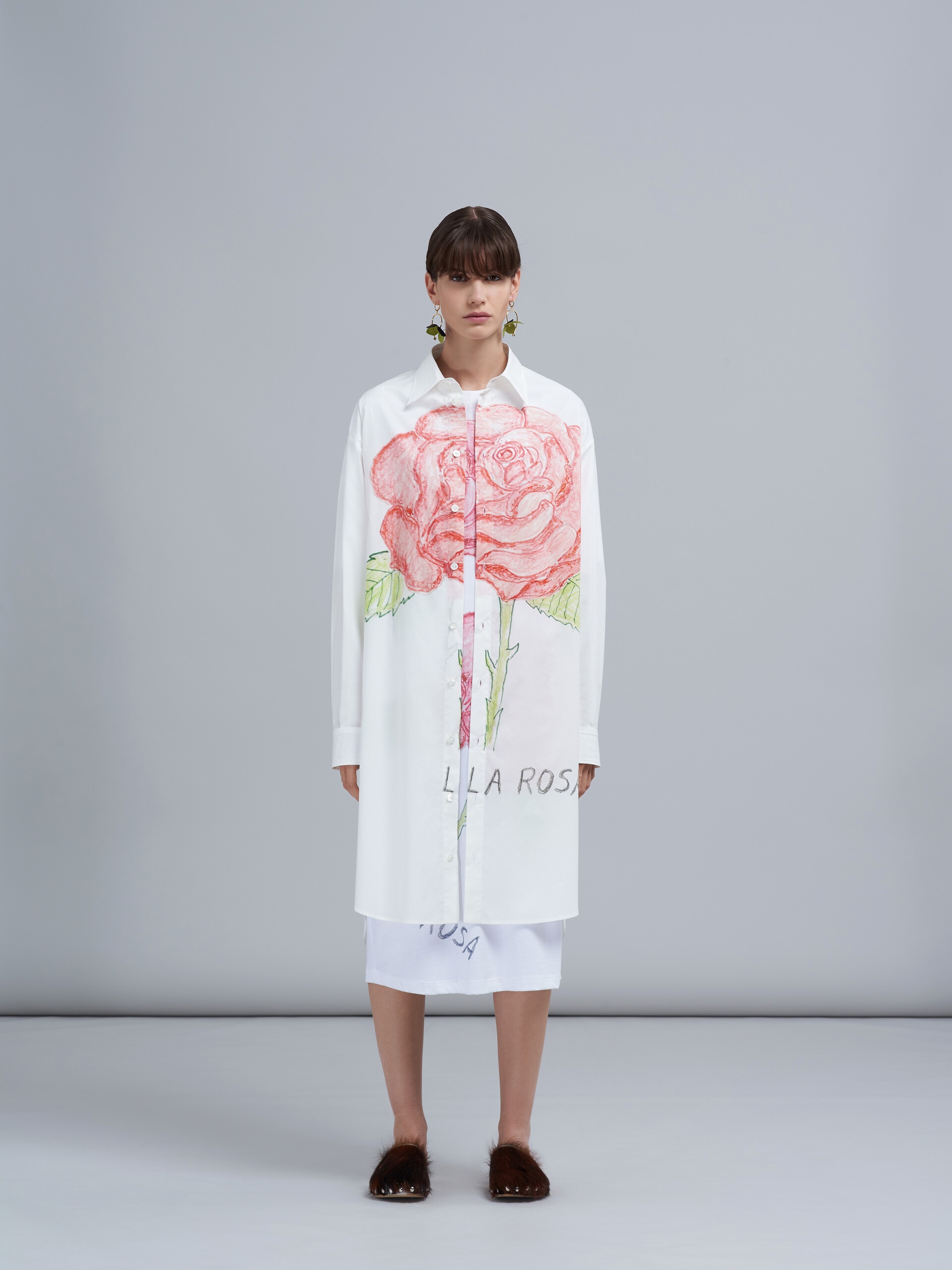 LA ROSA PRINT POPLIN DRESS - 2