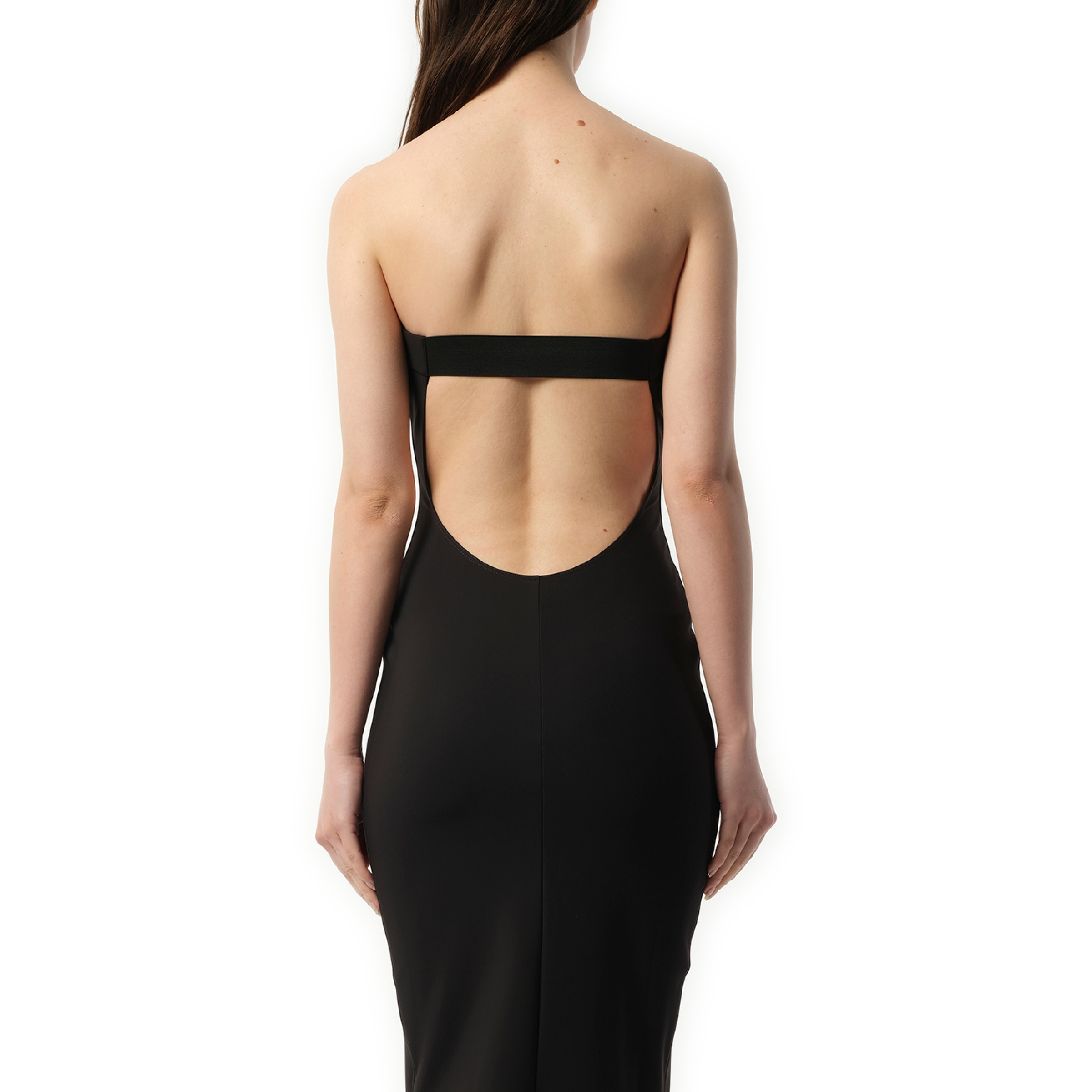 Bustier Openback Dress in Black - 6