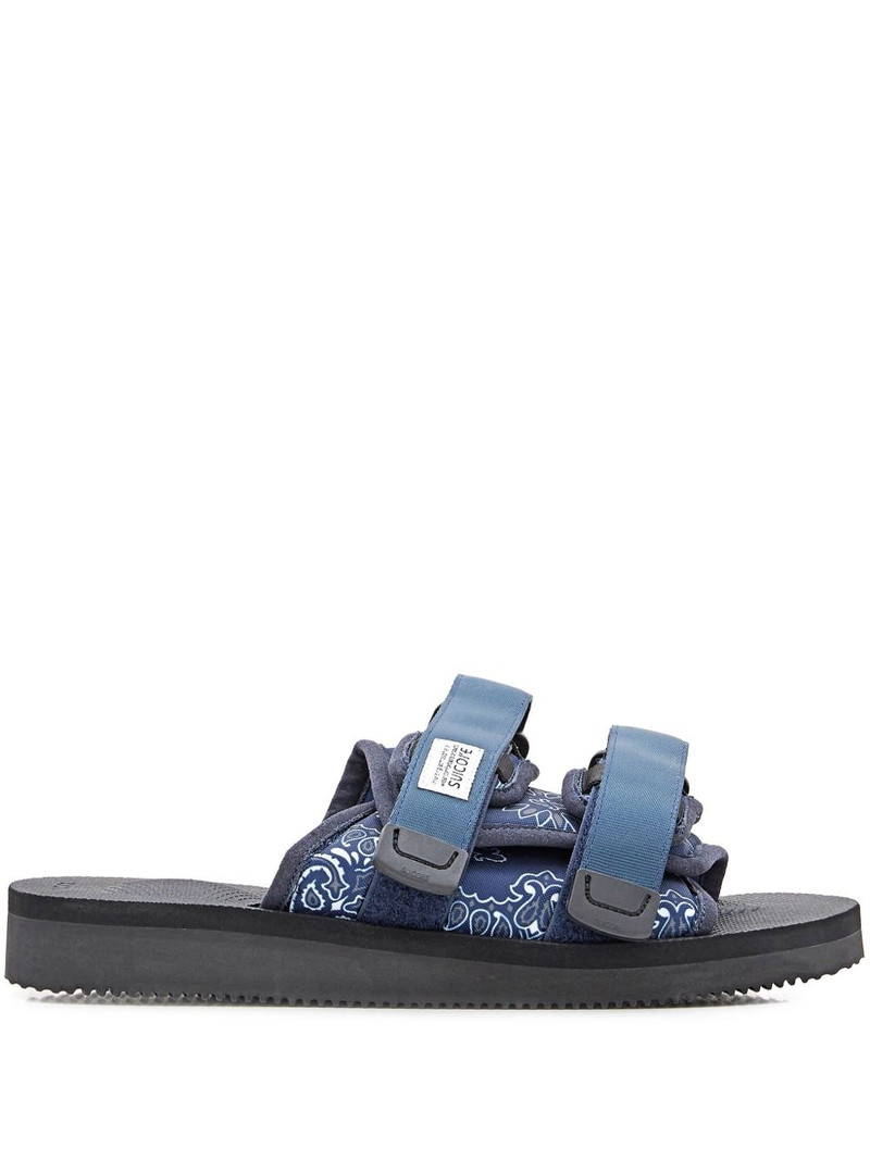 logo-patch sandals 1