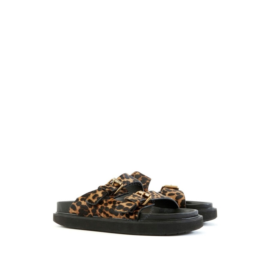 Isabel Marant Ladies Leopard Lennya Flat Sandals - 2