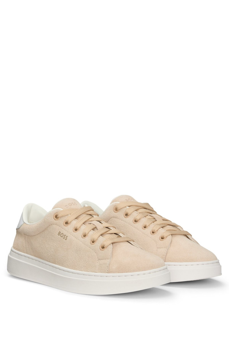 SUEDE TRAINERS WITH LEATHER BACKTAB 2