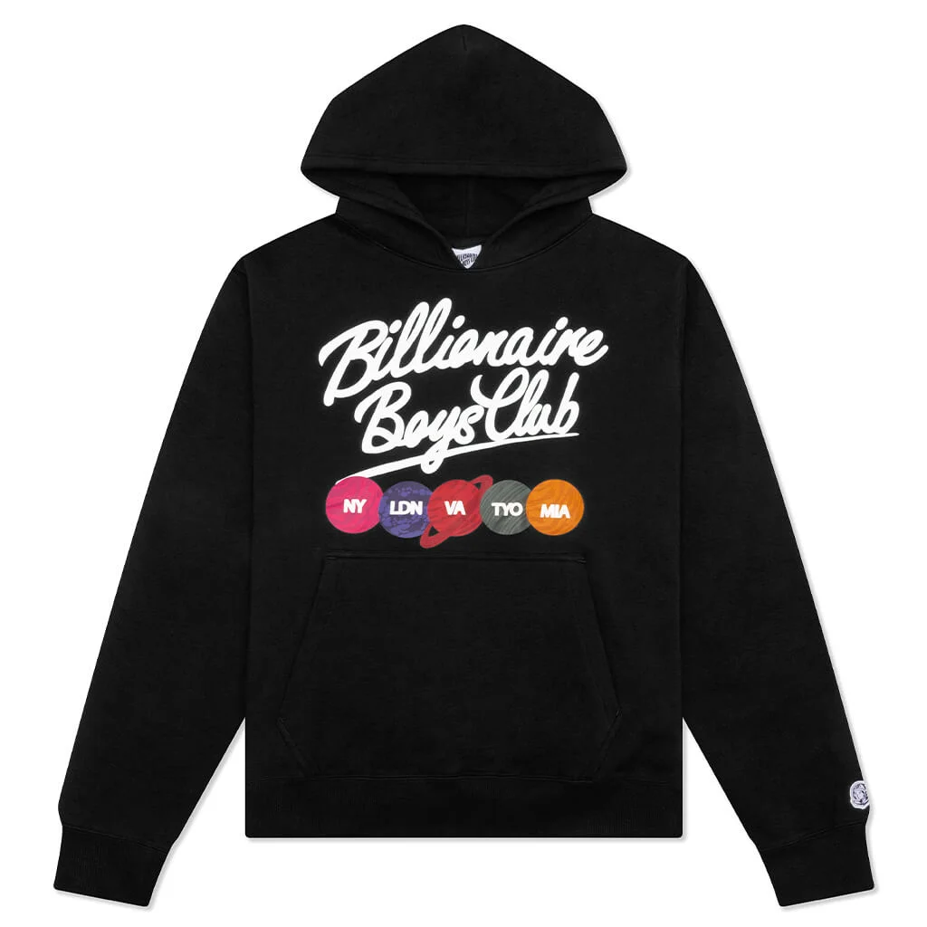 SCRIPT HOODIE - BLACK - 1