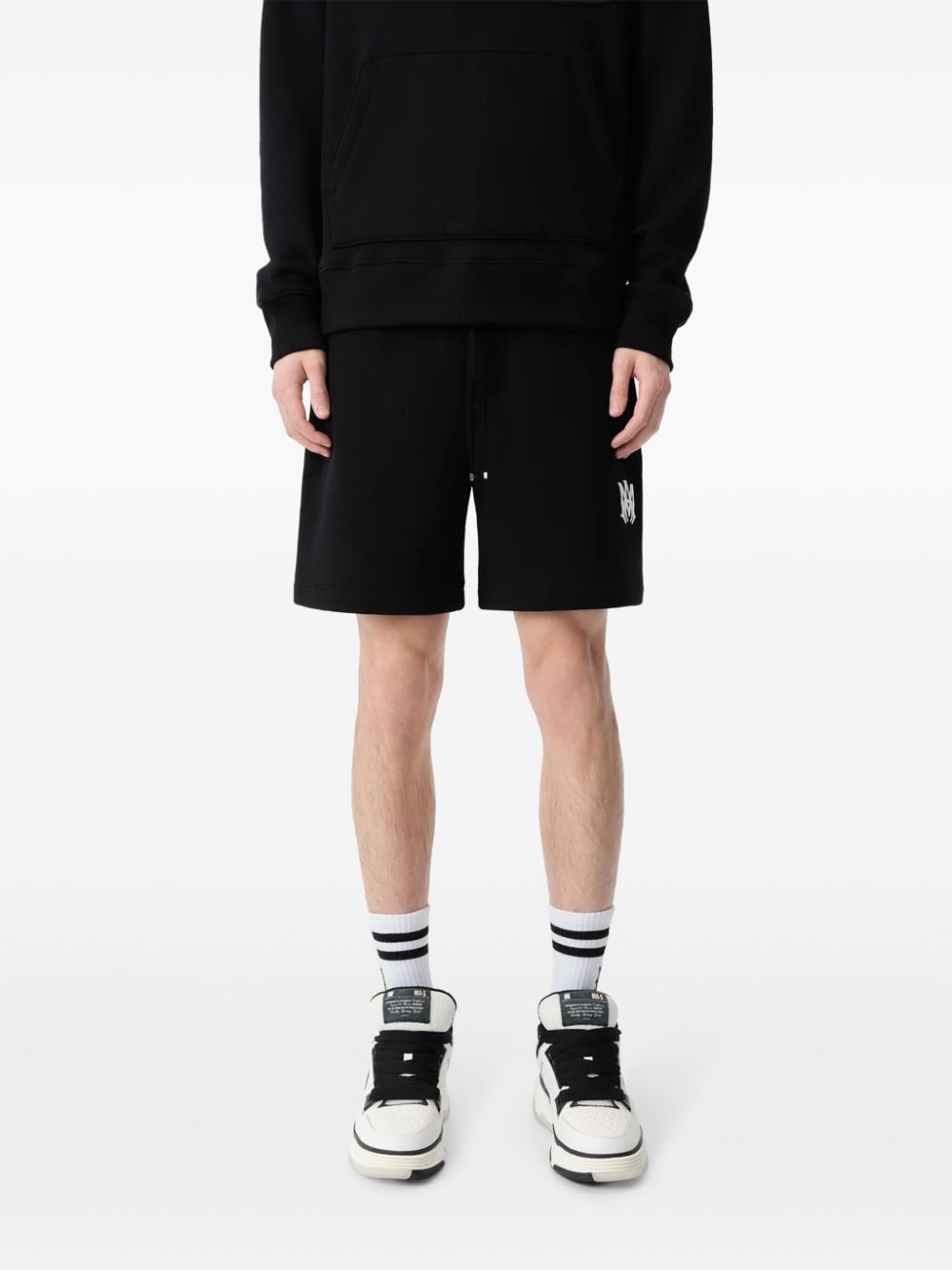 logo-print track shorts - 2