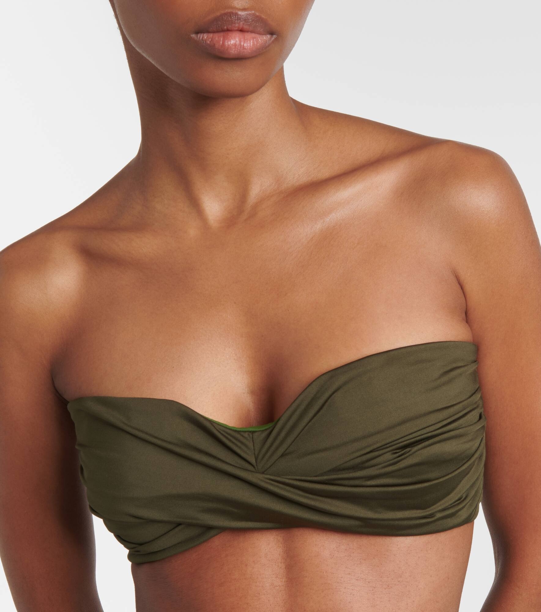 Sea Sprite gathered bandeau bikini top - 4