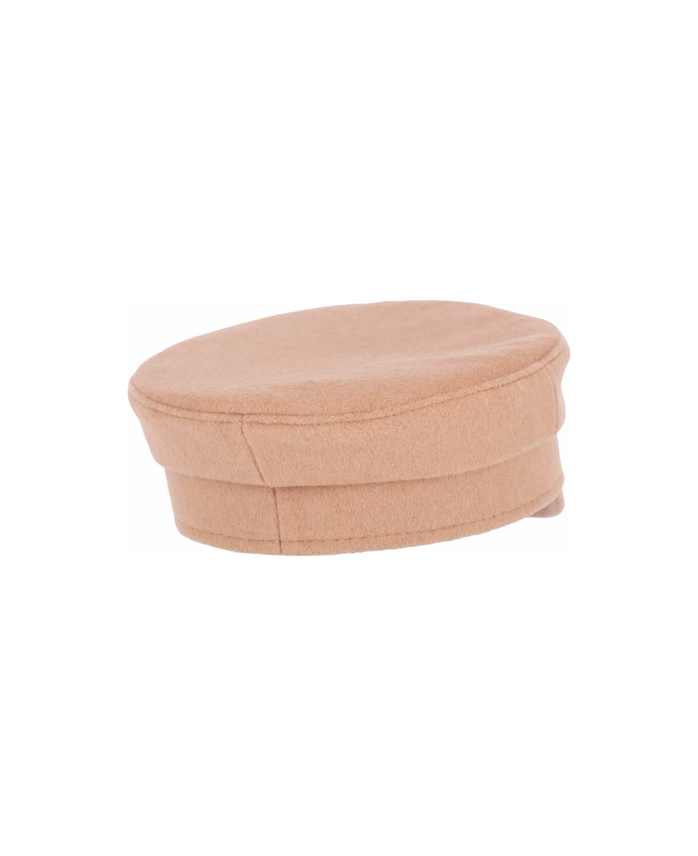 Wool Hat With 'baker Boy' Brooch - 2