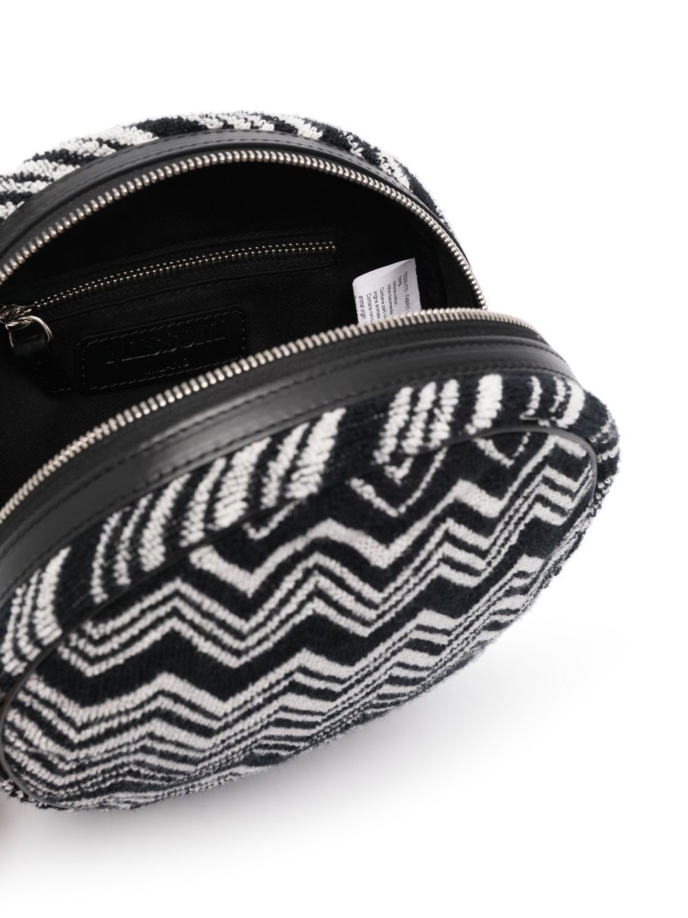 striped zip-up wash bag - 4