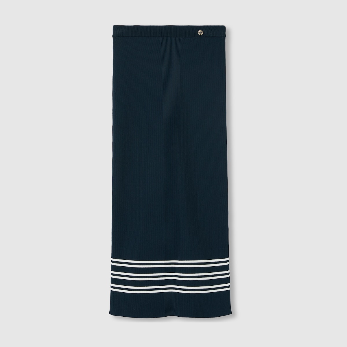 Stretch rib viscose skirt - 1
