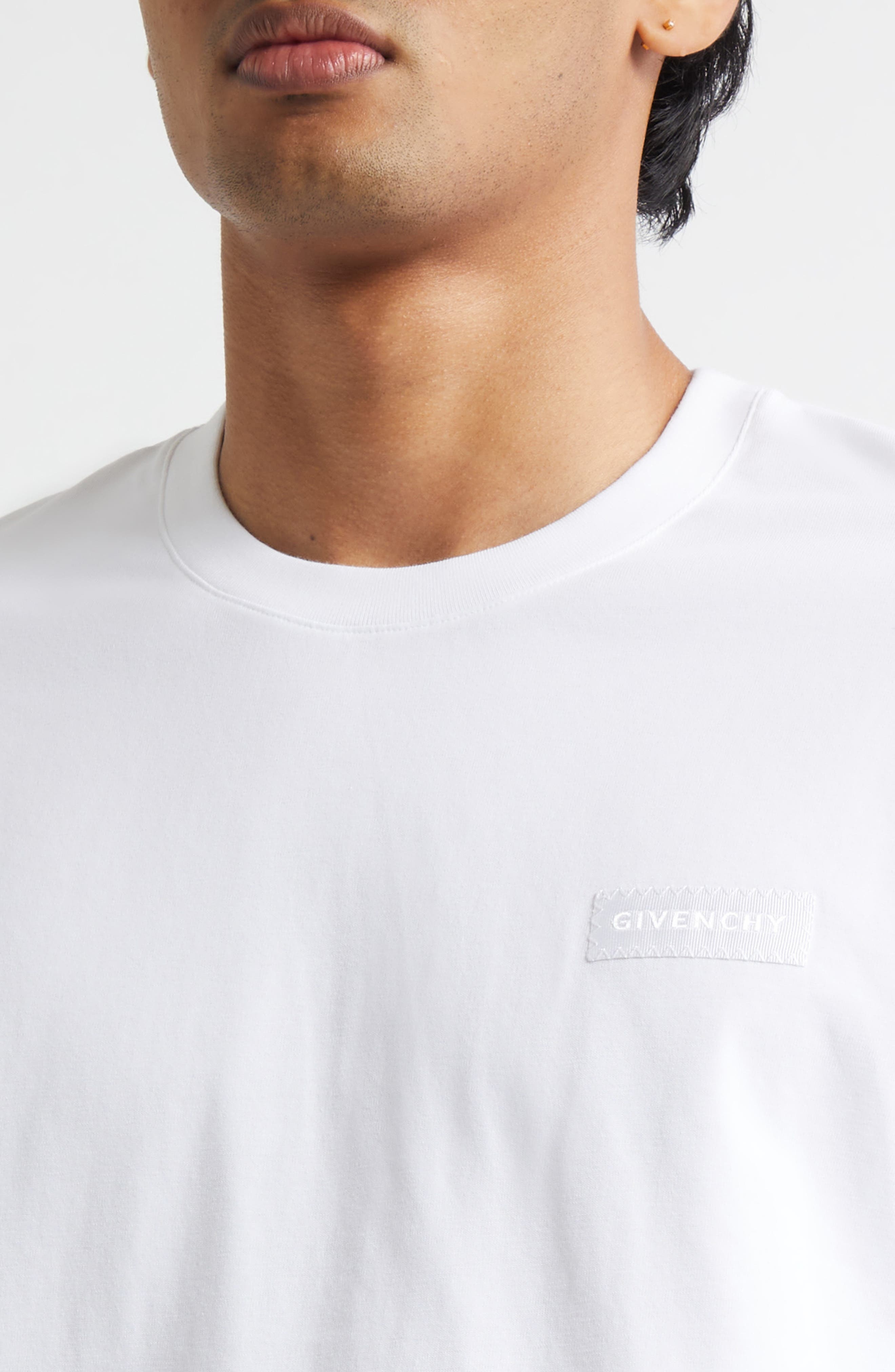 Givenchy Regular Fit Logo T-Shirt in White at Nordstrom - 4