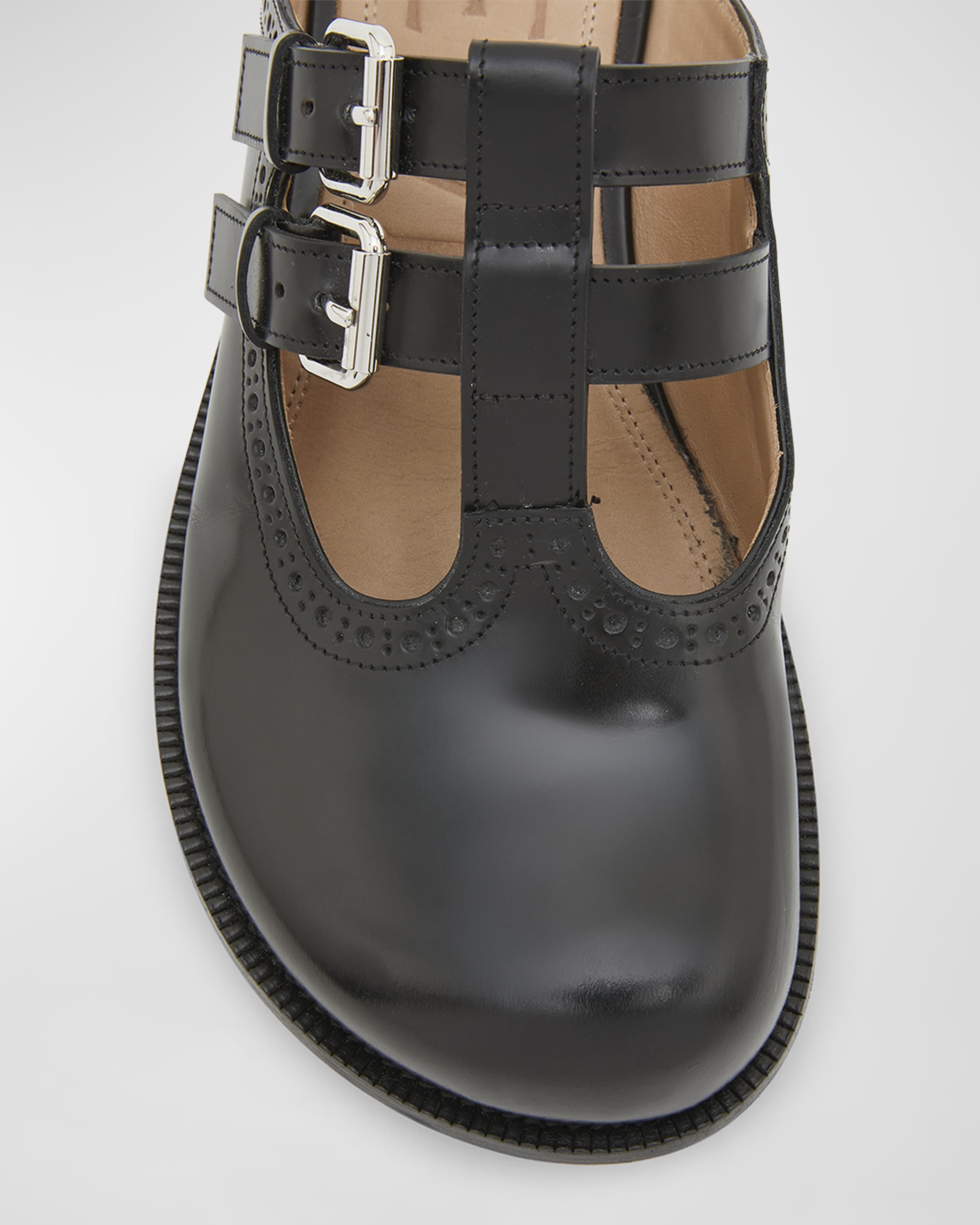 Campo Leather Mary Jane Mules - 4