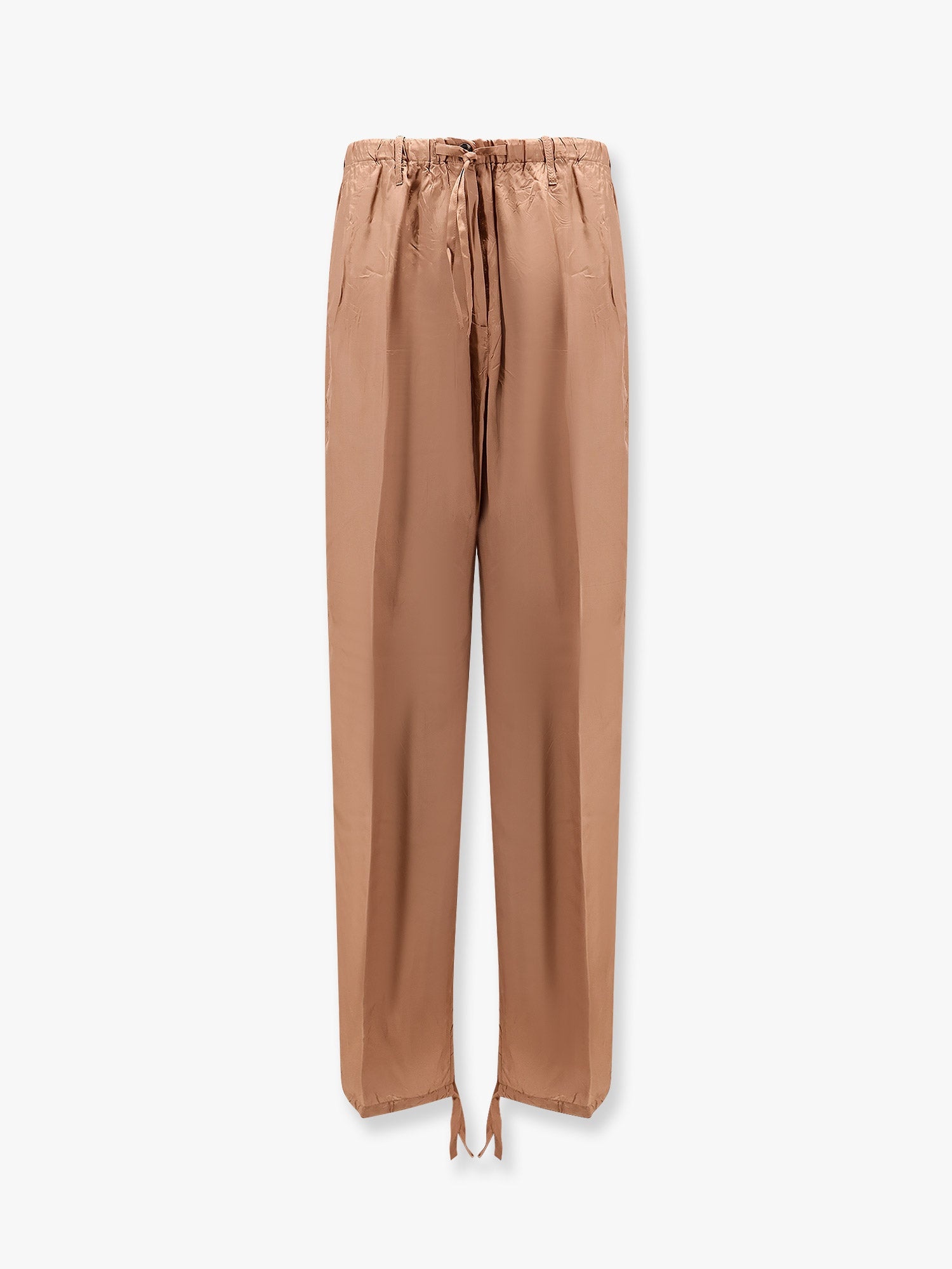 パンツ DRIES VAN NOTEN Penra viscose trousers GRIGIO SCURO Loose Pleated Pant in Taupe