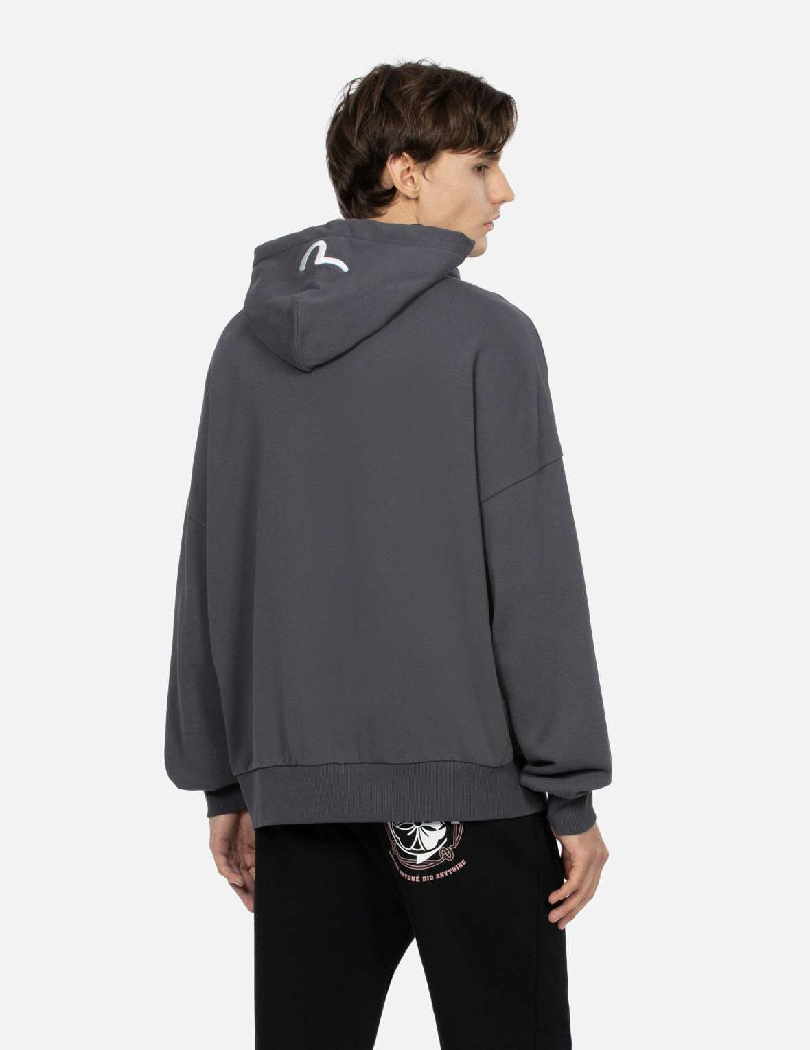 KAMON PRINT LOOSE FIT HOODIE - 8