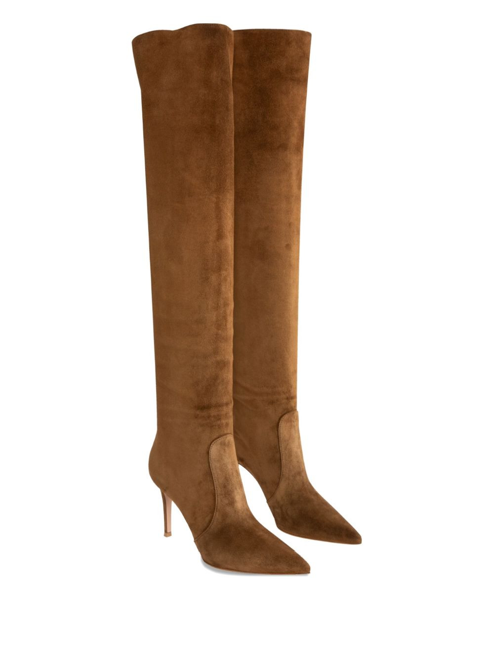 85mm Hansen Cuissard suede pointed-toe knee-high boots - 2