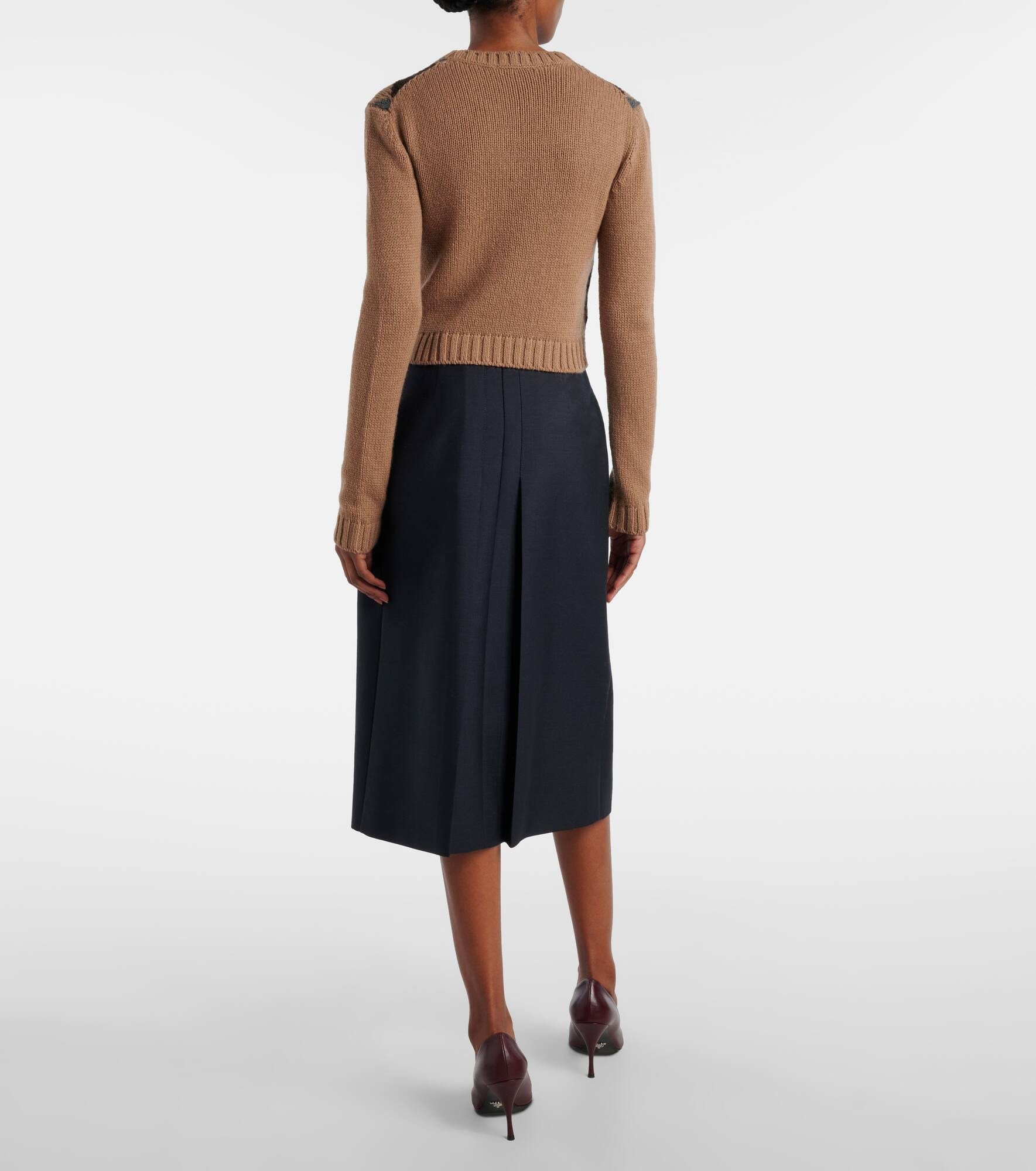 Argyle cashmere sweater - 3
