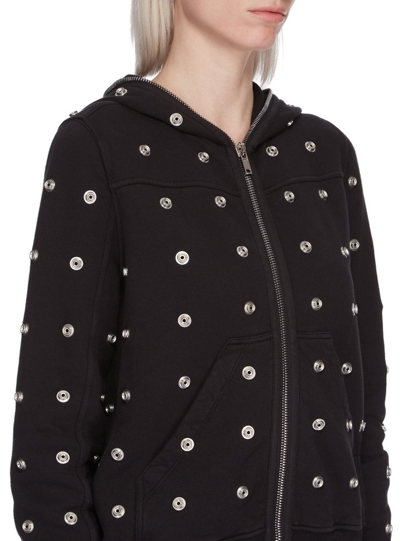 snap-detail zip-up hoodie 4