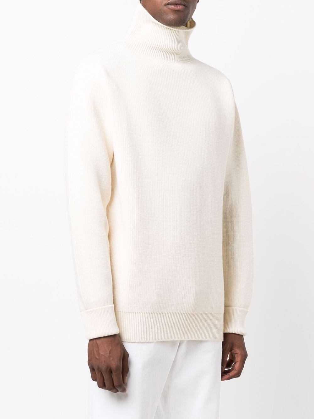 high-neck knitted jumper - 3