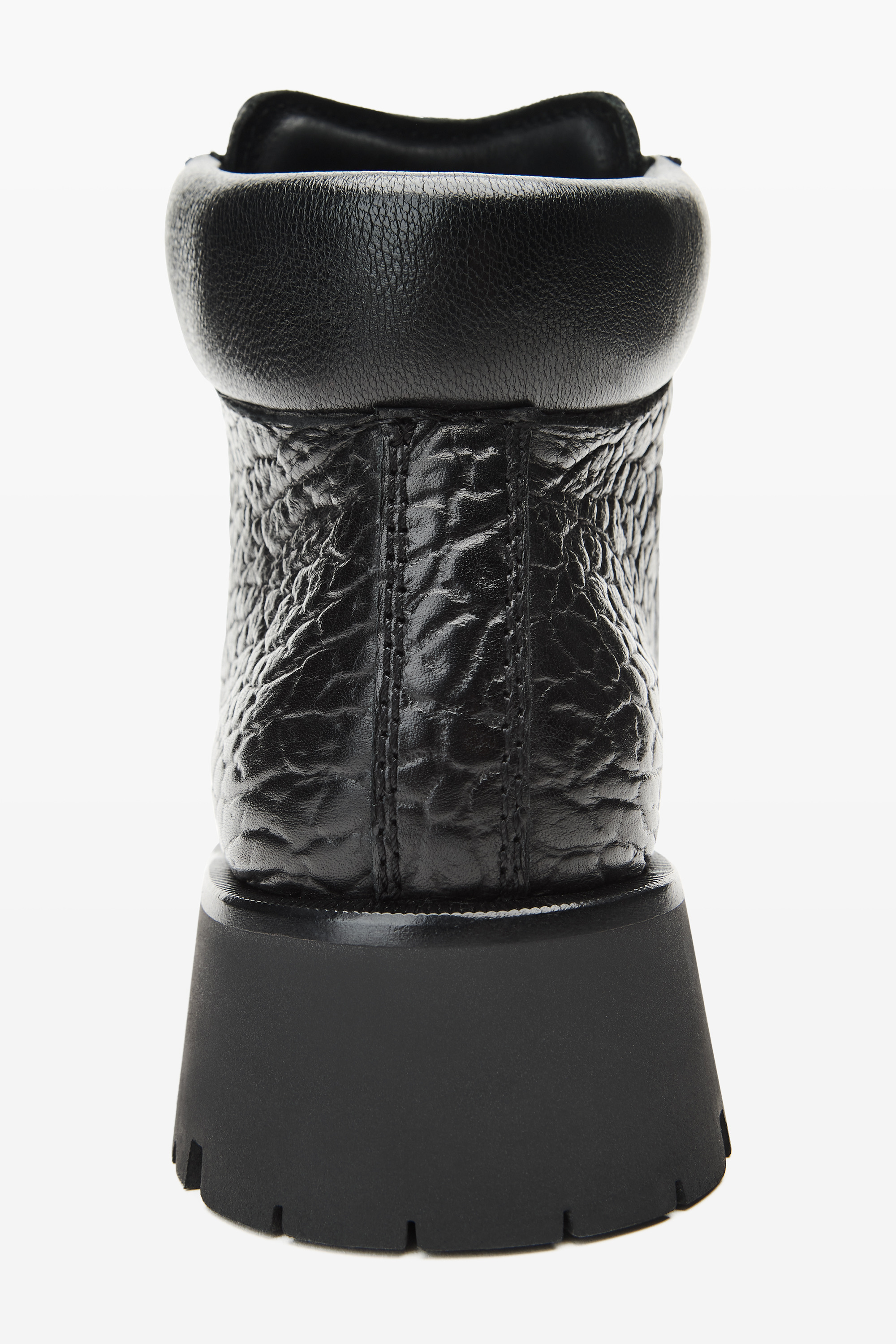Black Leather Arbor Lace Up Boot - 3