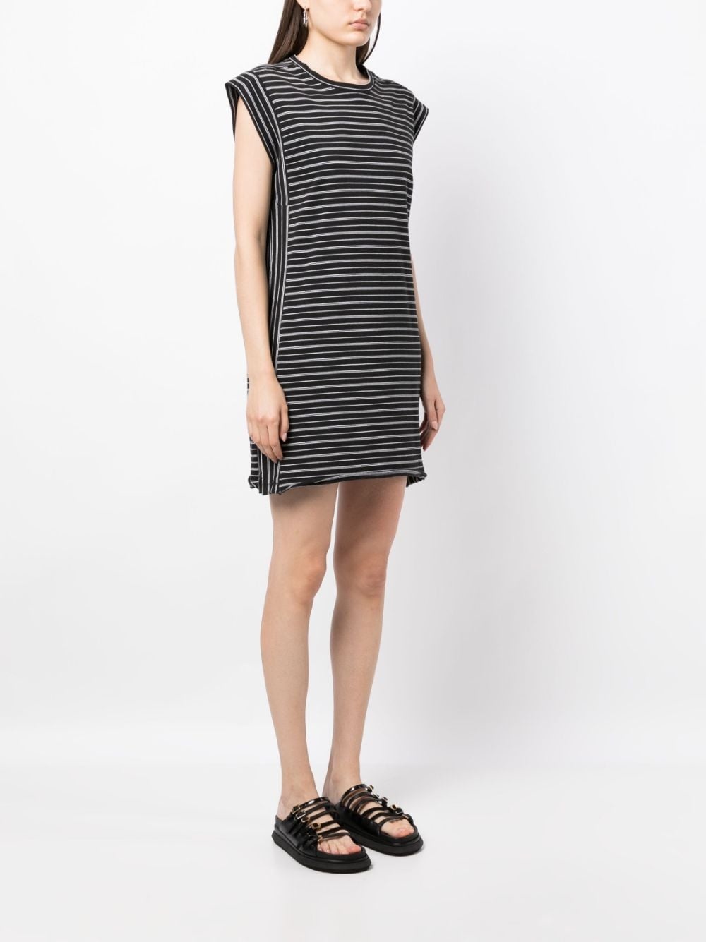 stripe-print organic-cotton dress - 3