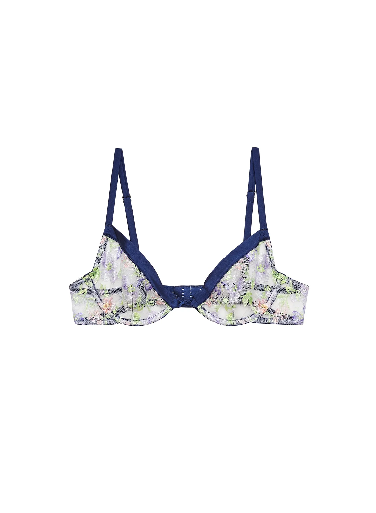 Elara Embroidery Demi Bra - 1