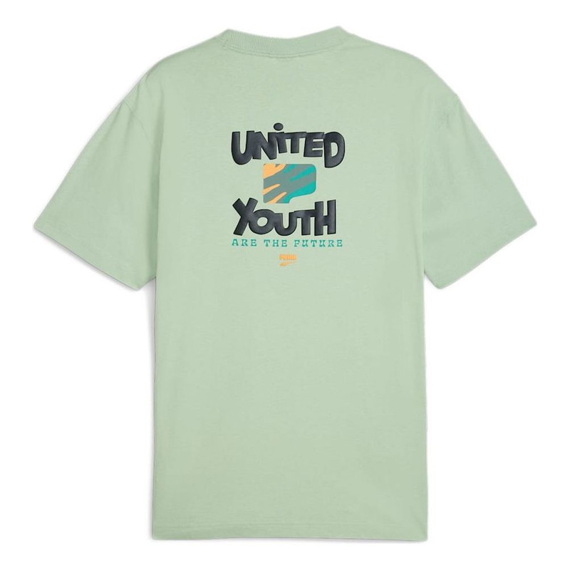 PUMA PUMA Downtown Graphic T-shirt 'Green' 626097-89 outlook
