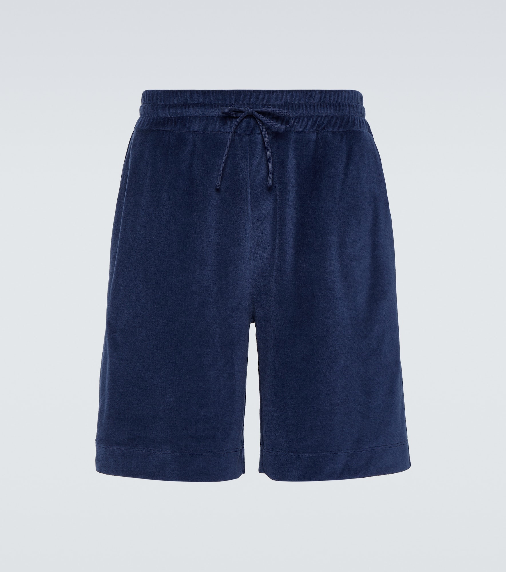 Cotton and silk chenille Bermuda shorts - 1