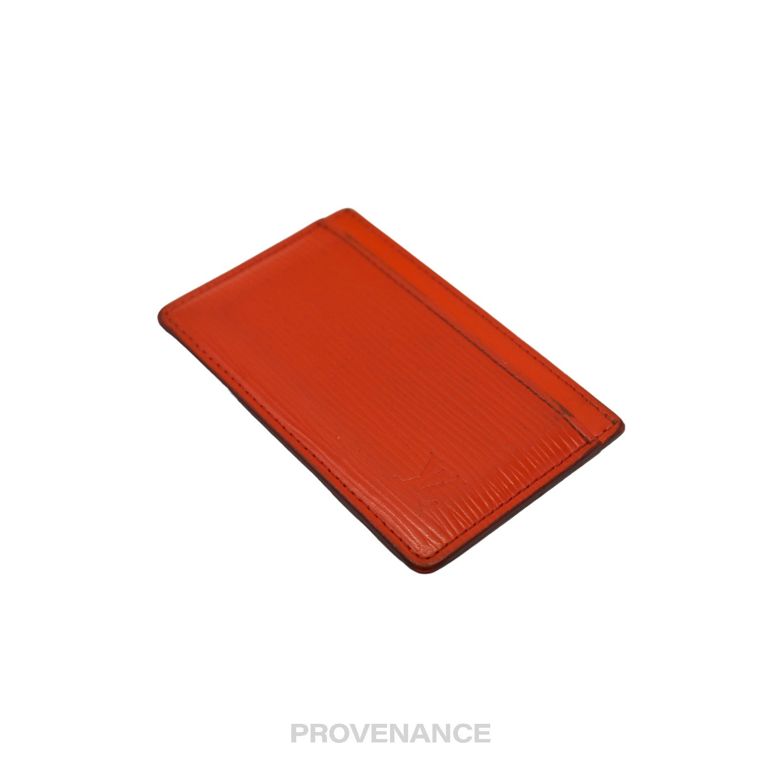 Louis Vuitton Card Holder Wallet - Orange Epi Leather - 4