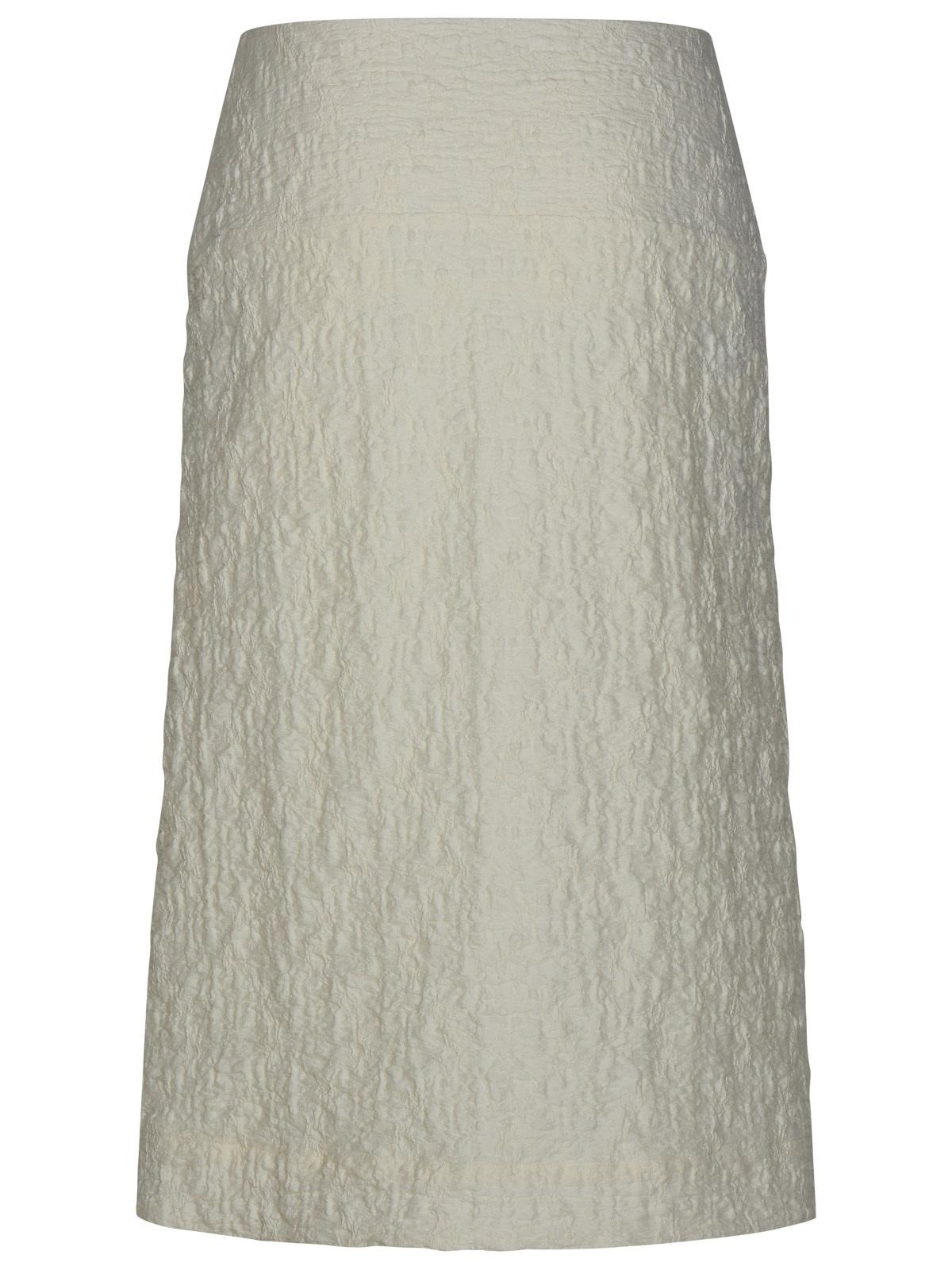 Jil Sander White Cotton Blend Skirt Women - 3
